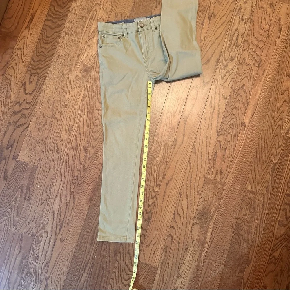 Lucky Brand Girls Tan Authentic Skinny Stretch Pants Adjustable Waist size 10